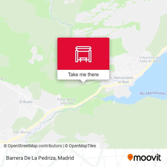 Barrera De La Pedriza map