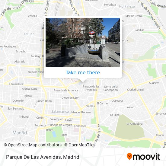 Parque De Las Avenidas map