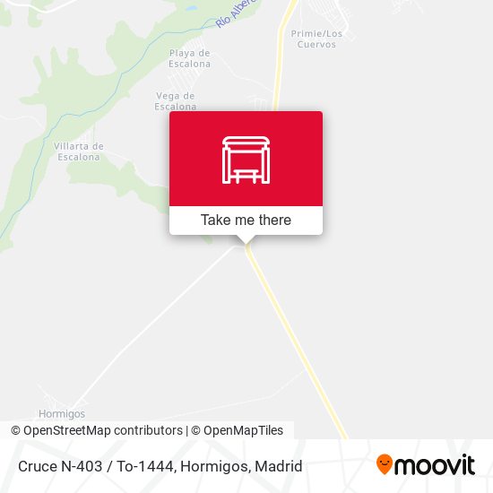 Cruce N-403 / To-1444, Hormigos map