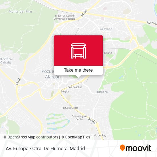Av. Europa -  Ctra. De Húmera map