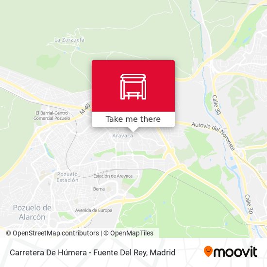 Carretera De Húmera - Fuente Del Rey map