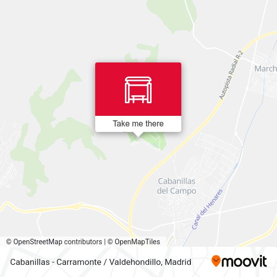 Cabanillas - Carramonte / Valdehondillo map