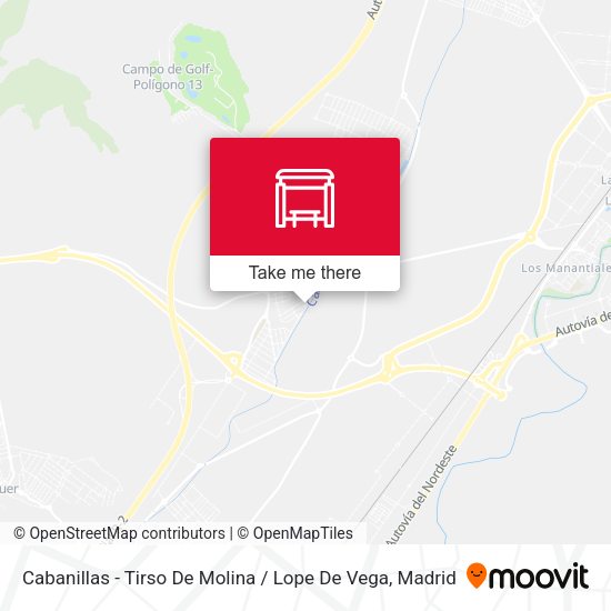 Cabanillas - Tirso De Molina / Lope De Vega map