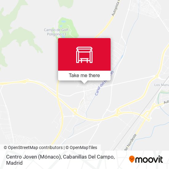 mapa Centro Joven (Mónaco), Cabanillas Del Campo