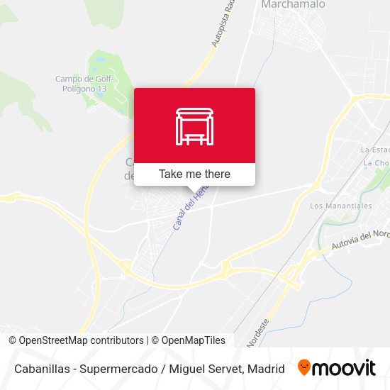 Cabanillas - Supermercado / Miguel Servet map