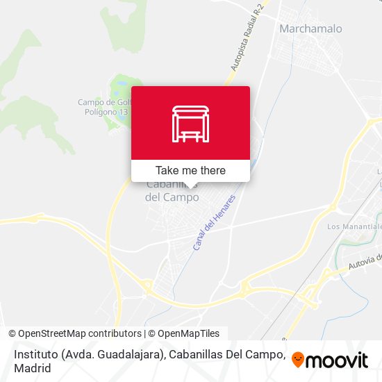 mapa Instituto (Avda. Guadalajara), Cabanillas Del Campo