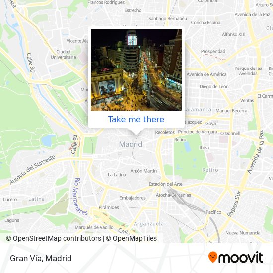 mapa Gran Vía