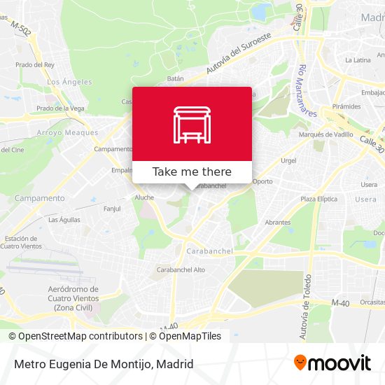 Metro Eugenia De Montijo map