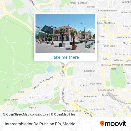Intercambiador De Príncipe Pío map