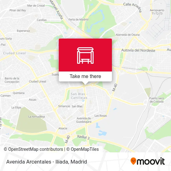 Avenida Arcentales - Iliada map