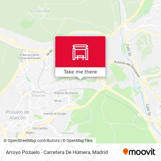 Arroyo Pozuelo - Carretera De Húmera map