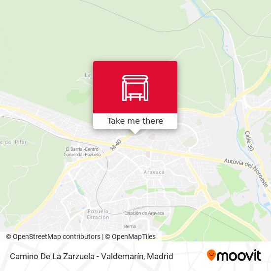 mapa Camino De La Zarzuela - Valdemarín