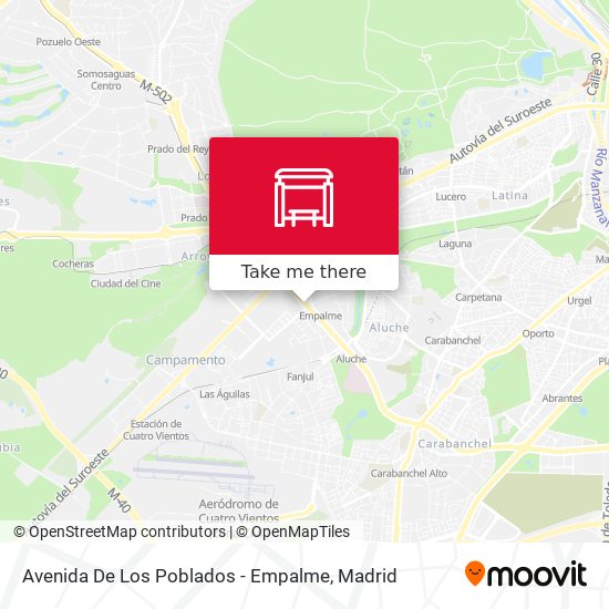 Avenida De Los Poblados - Empalme map