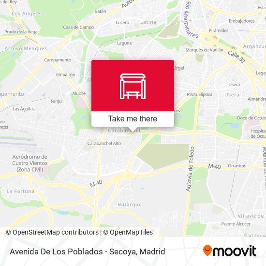 Avenida De Los Poblados - Secoya map