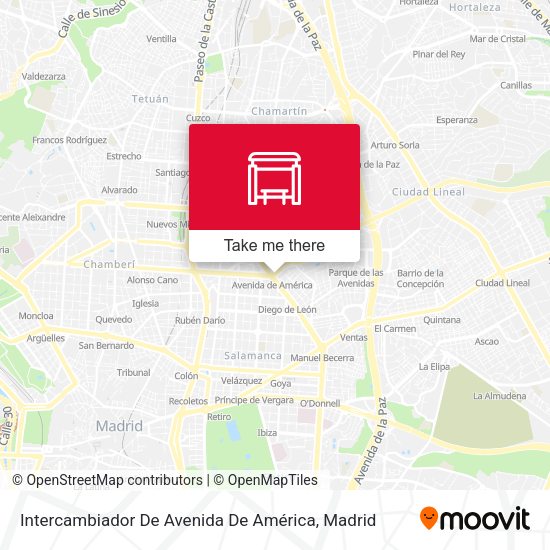 Intercambiador De Avenida De América map