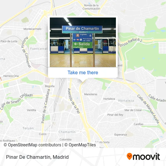 Pinar De Chamartín map