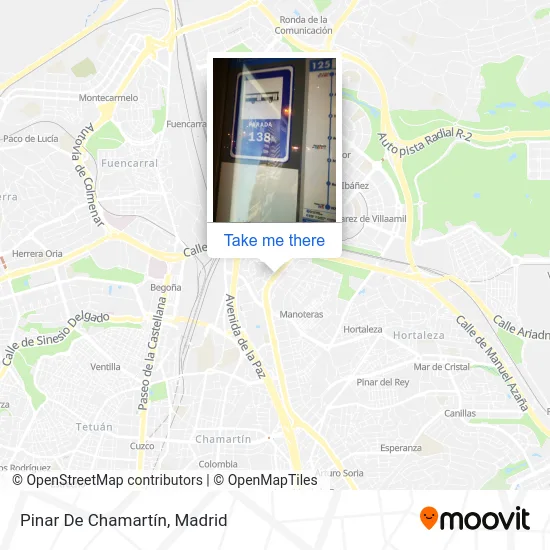 Pinar De Chamartín map