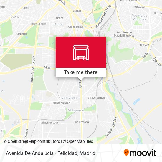 Avenida De Andalucía - Felicidad map