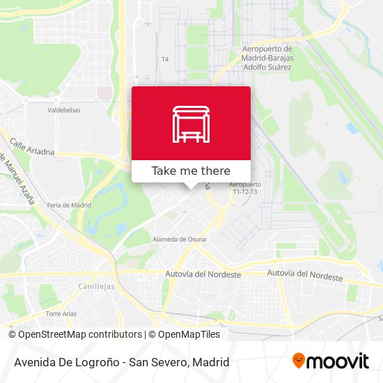 mapa Avenida De Logroño - San Severo