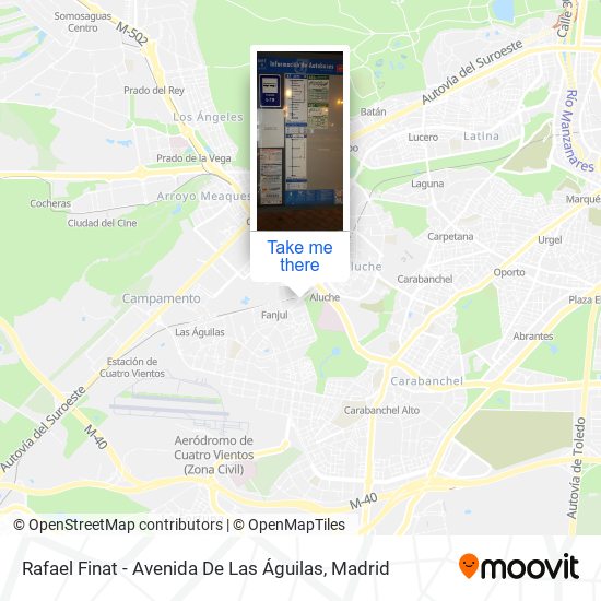 Rafael Finat - Avenida De Las Águilas map