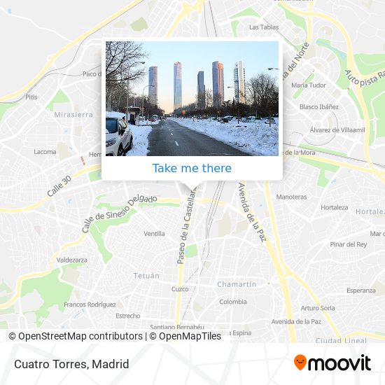 mapa Cuatro Torres