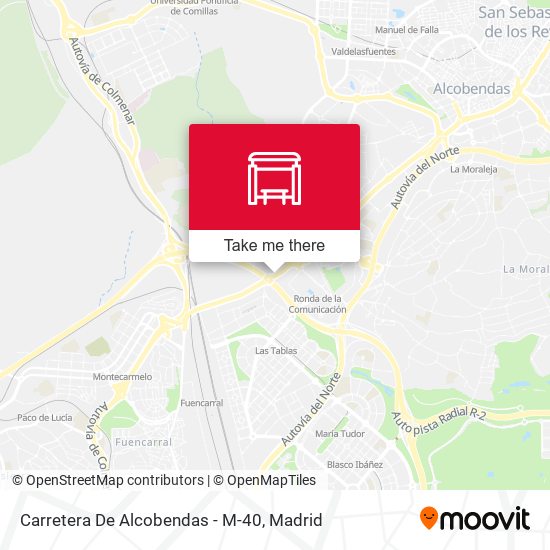 Carretera De Alcobendas - M-40 map