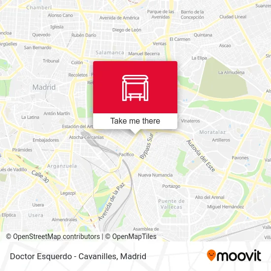 Doctor Esquerdo - Cavanilles map