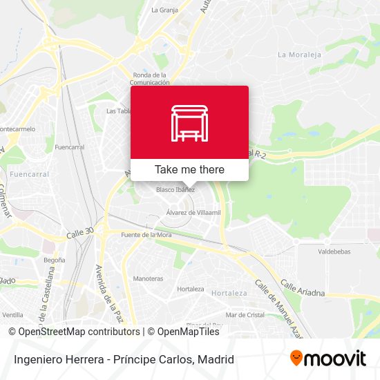 Ingeniero Herrera - Príncipe Carlos map