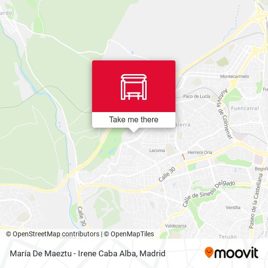 mapa María De Maeztu - Irene Caba Alba