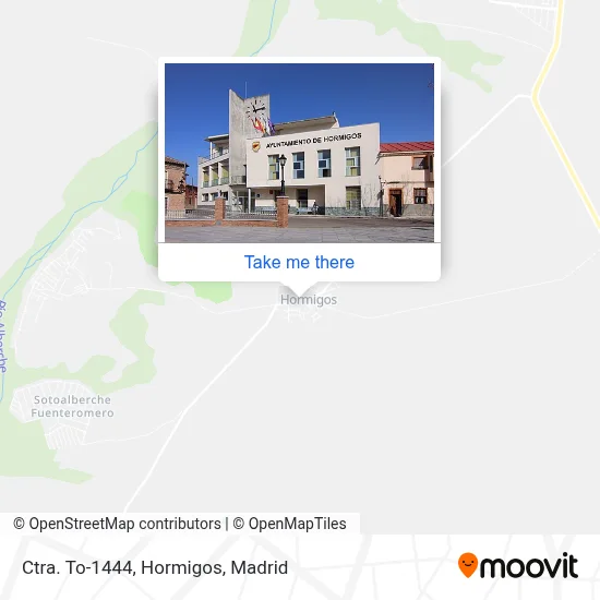Ctra. To-1444, Hormigos map