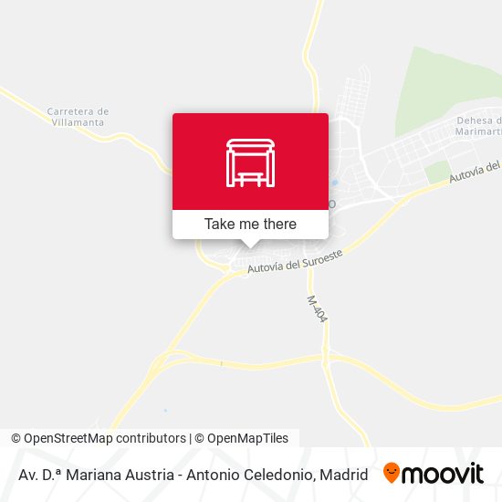 Av. D.ª Mariana Austria - Antonio Celedonio map