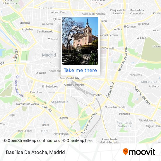 mapa Basílica De Atocha