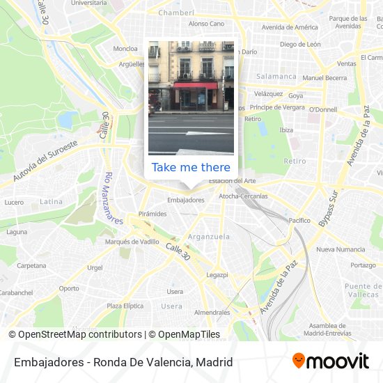 Embajadores - Ronda De Valencia map