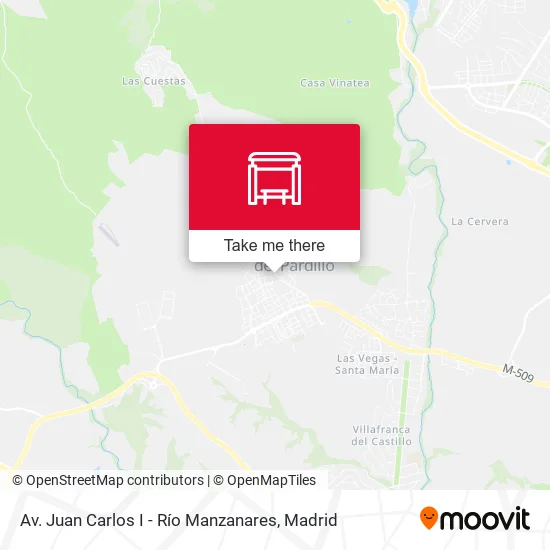 Av. Juan Carlos I - Río Manzanares map