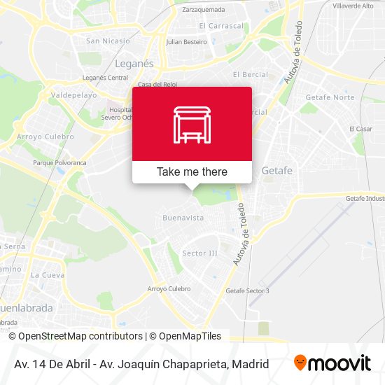 Av. 14 De Abril - Av. Joaquín Chapaprieta map