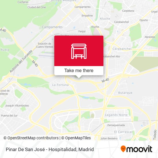 Pinar De San José - Hospitalidad map