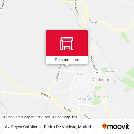 Av. Reyes Católicos - Pedro De Valdivia map