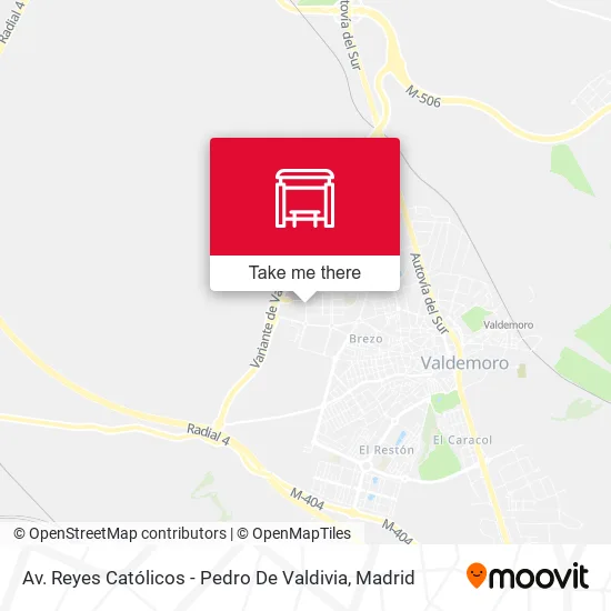 Av. Reyes Católicos - Pedro De Valdivia map