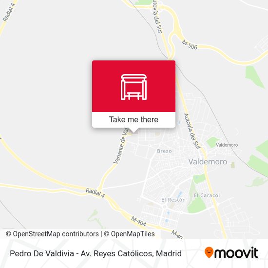 Pedro De Valdivia - Av. Reyes Católicos map