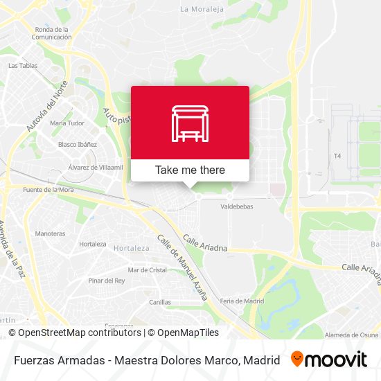 Fuerzas Armadas - Maestra Dolores Marco map