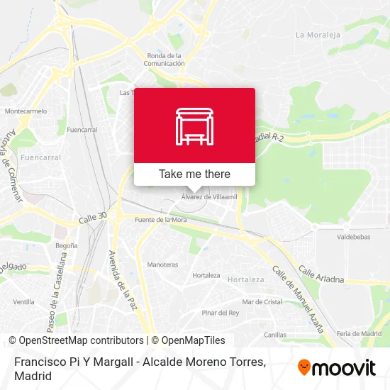 Francisco Pi Y Margall - Alcalde Moreno Torres map