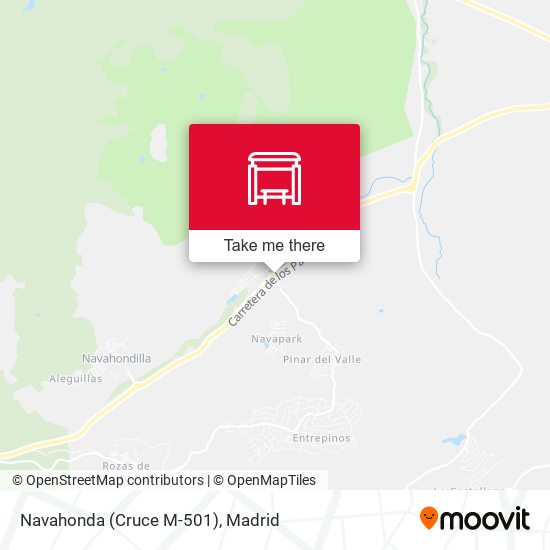 mapa Navahonda (Cruce M-501)