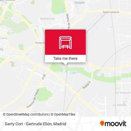 Gerty Cori - Gertrude Elión map