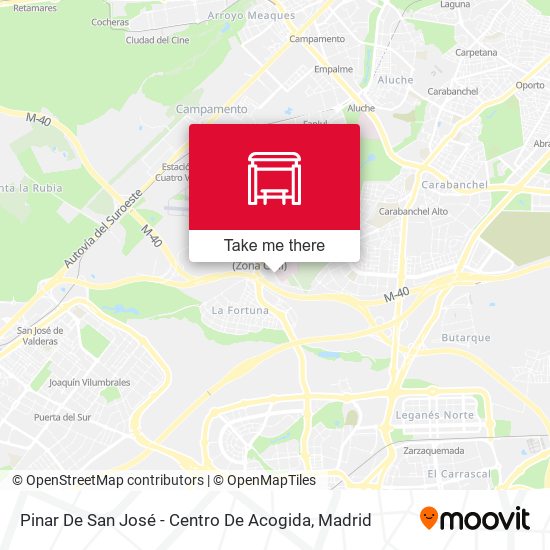 Pinar De San José - Centro De Acogida map