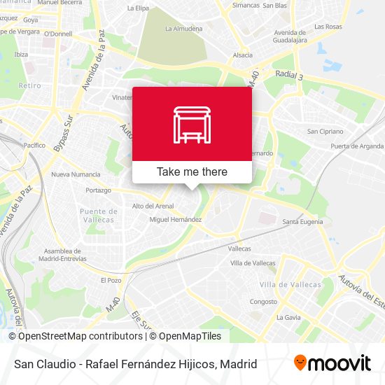 San Claudio - Rafael Fernández Hijicos map