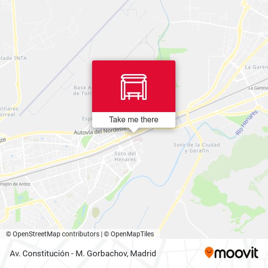 Av. Constitución - M. Gorbachov map