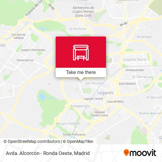 Avda. Alcorcón - Ronda Oeste map