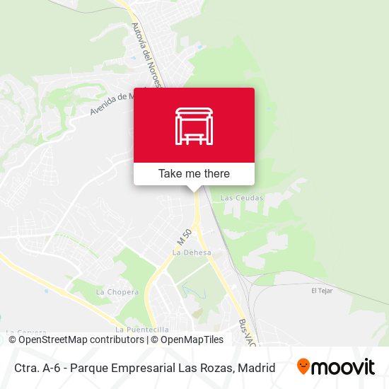 Ctra. A-6 - Parque Empresarial Las Rozas map