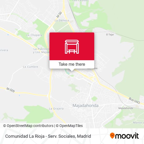 Comunidad La Rioja - Serv. Sociales map