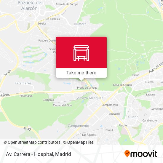 Av. Carrera - Hospital map